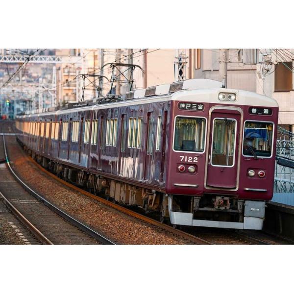 Nゲージ 阪急7000系（リニューアル車・神戸線・7022編成）8両編成セット（動力付き） Greenmax 鉄道模型 グリーンマックス 32059