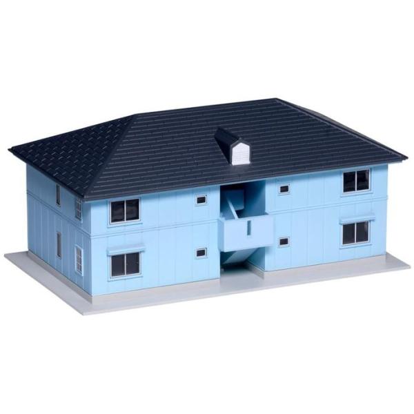 Ｎゲージ 鉄道模型 二階建アパート(ブルー) KATO 23-402A