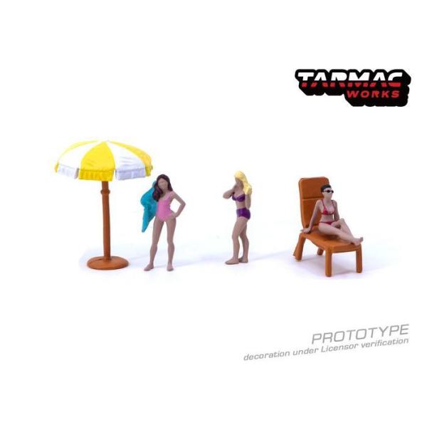 1/64 Figures Beach Girls TARMAC WORKS tBMA3+`FA+p\ ͌^ eB[P[vjO T64F-002-YL