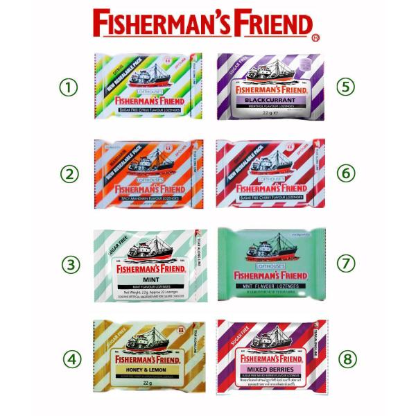 「フィッシャーマンズ フレンド」は、１３０年以上も人々に親しまれて来ています。ナチュラルでシンプルなヤツ。原料は、カンゾウ末エキス、ユーカリ油、メンソールなど１００％天然。味は、原料からおわかり頂けるようにメンソール味「スッ」とします。しか...