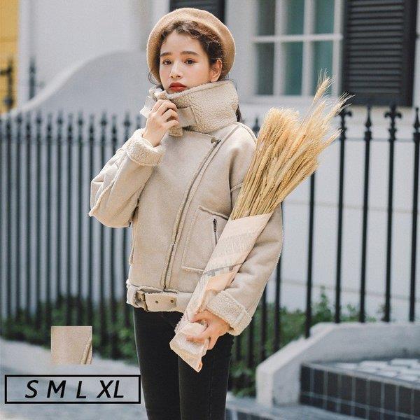 驚きの値段 代 上品 ボアブルゾン 厚手ジャケット ボア 秋冬アウター 防寒着 レディース コート 裏ボア ブルゾン ジャケット 秋冬アウ 防寒着 レディース コート 裏ボア ブルゾン ジャケット 30代 フェイクムートン 50代 40代 コート アウター