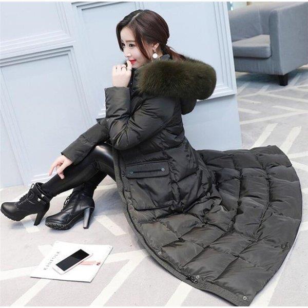 福袋セール リアルファー フード ダウンコート ファー付き 超ロング レディース ダウンジャケット ファー付き レディース 超ロングダウンジャケット アウター 着痩せ 上品 防寒 冬 ロングコート コート アウター