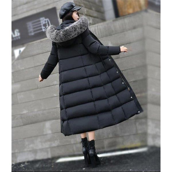 宅配 レディース ダウンジャケット ファー付き レディース ダウンジャケット ファー付き 防寒 冬 ロングコート アウター スリム ダウンコート コート アウター Meorboston Org