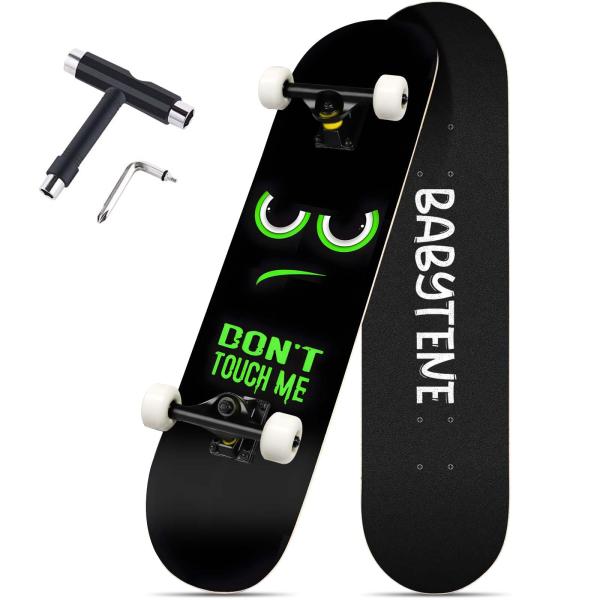プロスケートボード 31インチ スケボー skateboard スケート スケボー 大人 プロフェッショナル 初心者 コンプリート ABEC-11 9