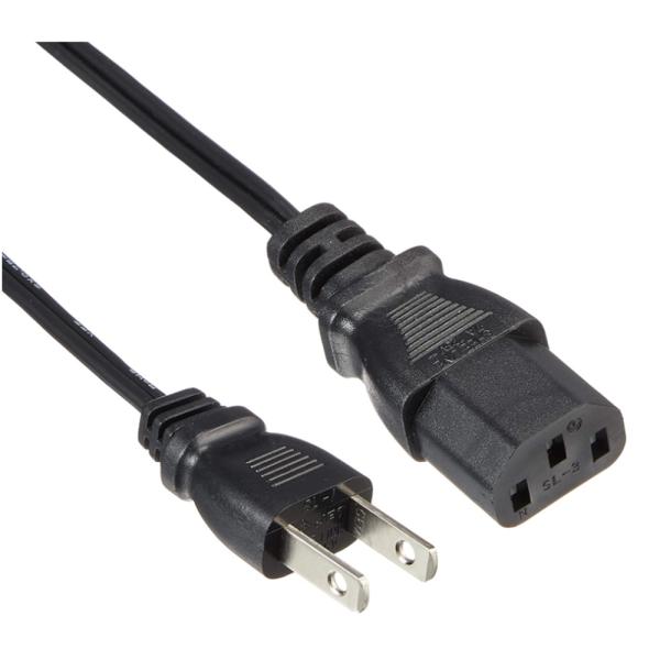 AC電源ケーブル 3ピン 電源ケーブル 1.2m PC デスクトップ