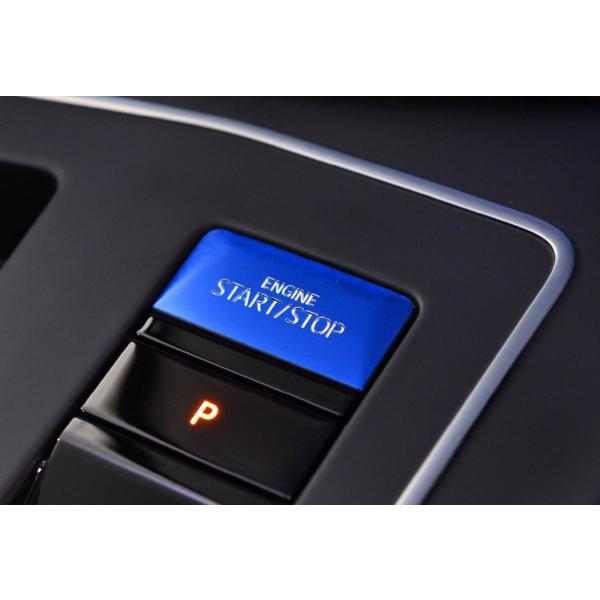 Colored Engine Start/Stop Button Trim for Volkswagen Golf 8  BLUE