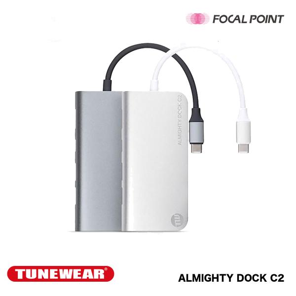 TUNEWEAR ALMIGHTY DOCK C2 Ethernet HDMI 4K Mini DisplayPort