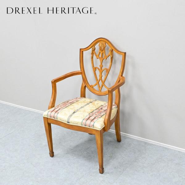 ☆DREXEL HERITAGE☆ドレクセル・ヘリテイジ アームチェア Et Cetera エトセトラ ダイニングチェア シールドバック