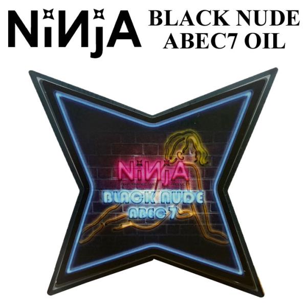 NINJA BEARING ニンジャ ベアリング BLACK NUDE ABEC7 OIL ブラック