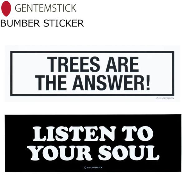 GENTEM stick (ゲンテンスティック)正規販売店BUMPER STICKERサイズ：80mm×244mmカラー：BLACK / WHITE※詳しくはPC・スマートフォンサイトをご確認ください。