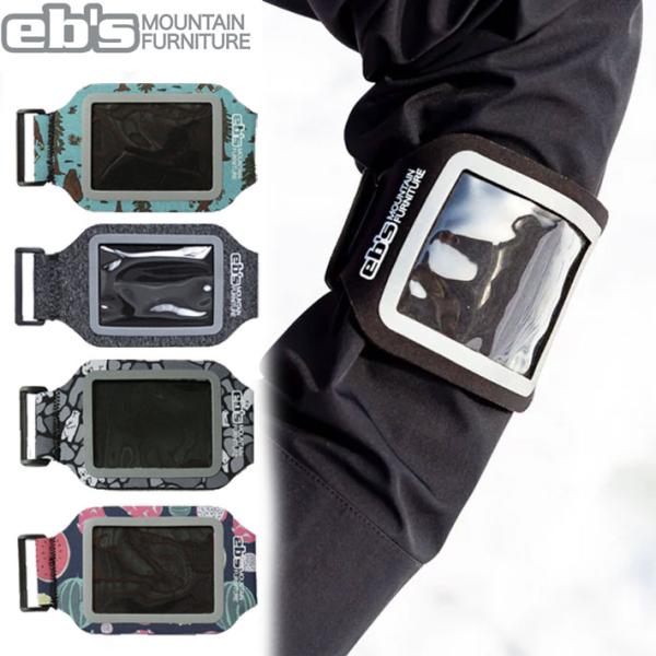 eb's　エビス パスケース　リフト券入れ　パスケース腕巻きつけ伸縮タイプ（横向き）・軽量で伸縮性に優れたネオプレーン素材・サイズ調節ができるベルクロ・サイズ：95×430mm■メーカー提供画像を使用しております。製品仕上り時にカラビナ・フ...