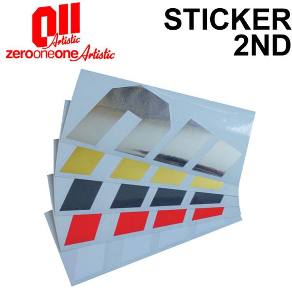 011 Artistic ゼロワンワン アーティスティックステッカー 2nd セカンド大人気スノーボードブランド、『011 Artistic』からステッカー登場！[カラー]・GOLD・SILVER・GREEN・RED・BLACK[サイズ]・...