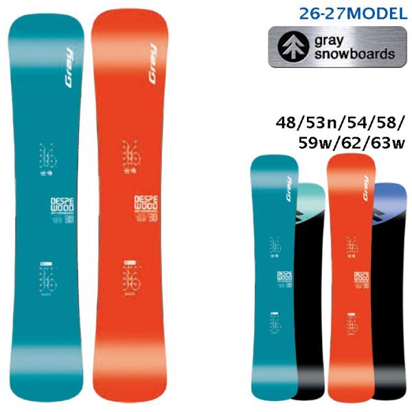 予約 26-27 GRAY DESPERADO WOOD デスペラード ウッド 148cm 153cmN 154cm 158cm 159cmW 162cm 163cmW ハンマーヘッド カービング グレイ スノーボード 爆買