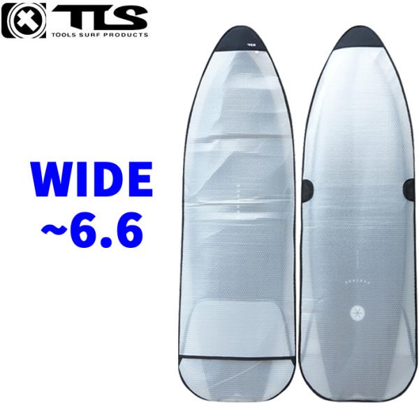 【  TLS AIR BUBBLE CASE WIDE 6.6ft｜インナーケース 】■ 仕様・ベンチレーションシステム仕様（通気孔口を設置）・2層のエアーパッキン構造によりサーフボードを守る・「硬め・厚め・強め」のバブルシート採用・ノーズ...