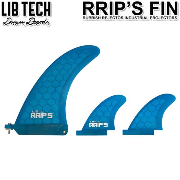 LIBTECH リブテック フィン RRIP'S FIN リップスフィン 6.5 SINGLE SIDEBITES SET 2+1 シングルスタビフィン BLUE サーフボード サーフィン