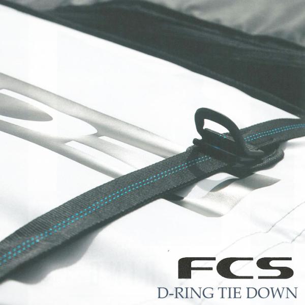 FCS エフシーエス 日本正規販売店D-RING　TIE DOWN C　　D リング タイダウン1〜3枚のサーフボードをルーフラックなしで取り付け可能。頑丈な32mmウェイビングロープ。取付順序が記載された強固なメタルバックル。便利な収納ポ...