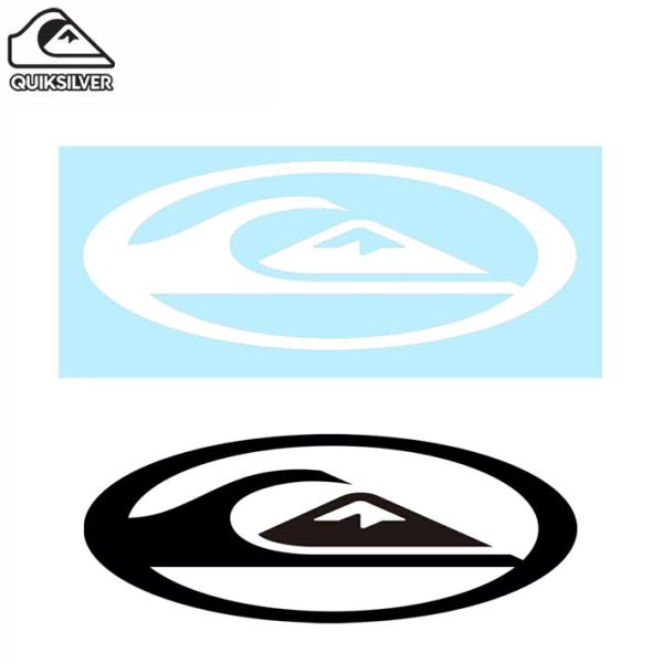 QUIKSILVER 正規販売店 SATURN STICKER　[QOA215324]ブランドアイコンをデザインしたステッカーです。スケートボードやサーフボードなどお気に入りのグッズに貼ればさりげなくオリジナリティが演出できるアイテムです。...