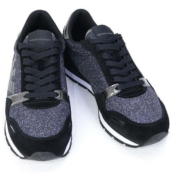 在庫一掃セール エンポリオアルマーニ Emporio Armani 靴 レディース スニーカー ブラック系グリッター X3x058 Xl617 E593 Black Gunmetal 19年秋冬 Armani Lo1911 19 Fontana フォンターナ 通販 Yahoo ショッピング