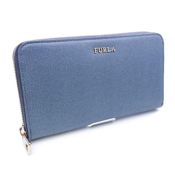 2017年春夏 フルラ FURLA 財布 BABYLON XL ZIP AROUND WALLET 長財布 ブルーグレー (851527