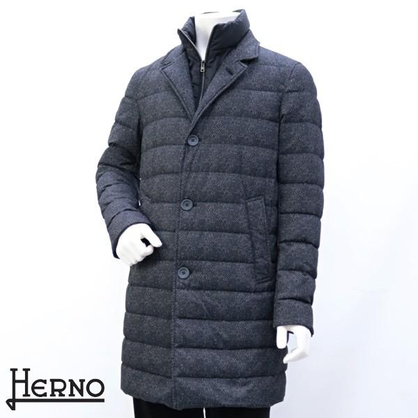 ギフト ヘルノ Herno 18年秋冬 9492 Bk Pi052u M01 ブラック ダウンコート アウター メンズ コート アウター Canteiro Com Br