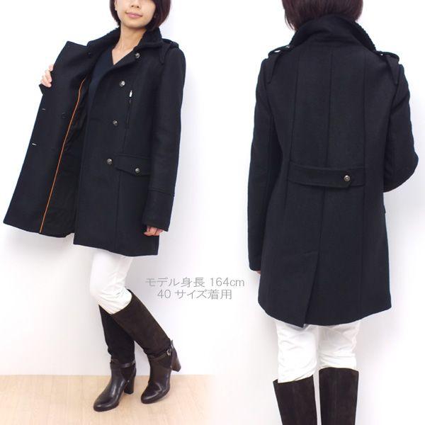 21秋冬新作 ブラック アウター コート レディース Street Scervino コート ジャケット Williamsav Com
