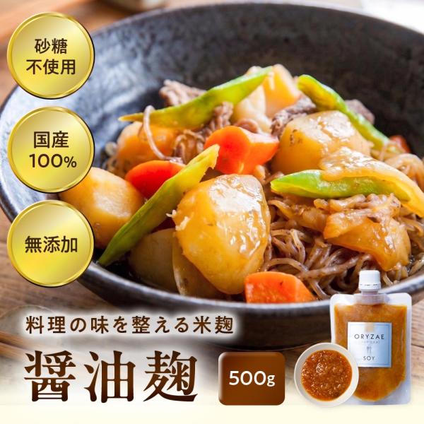 オリゼ 醤油麹 500g 無添加 麹ソース 発酵調味料 発酵甘味料 無農薬 低カロリー 乳児用規格適用商品 腸活 ダイエット 爆買