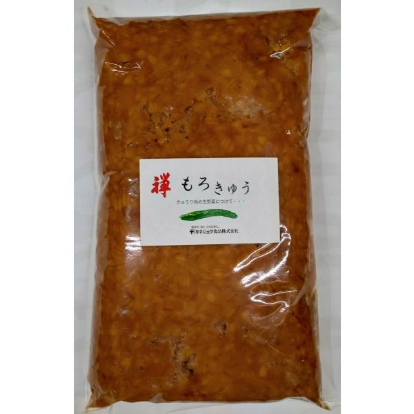 もろきゅうに、季節の野菜につけてもバッチリ合います。もろみ漬けや豆腐漬けにもどうぞ。【原材料】小麦、水あめ、大豆、食塩、砂糖、酒精【アレルゲン】小麦【内容量】1kg【保存方法】直射日光、高温多湿を避けて保存してください。【賞味期限】製造日よ...