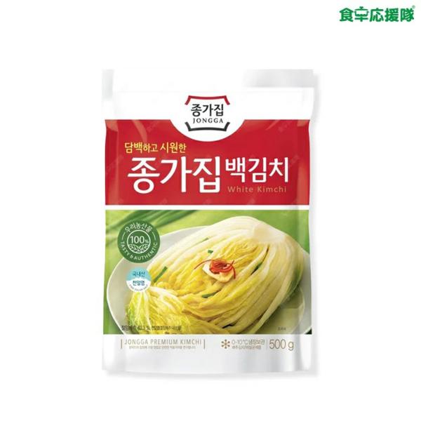■商品名：宗家 白キムチ■内容量:500g×1袋■原材料名:白菜、大根、梨、ネギ、唐辛子、ニンニク、生姜、漬込み材料（アミノ酸、果糖、食塩）、調味料（アミノ酸）■賞味期限:別途記載■原産国名: 韓国■保存方法: 10℃以下で保存（要冷蔵）■...