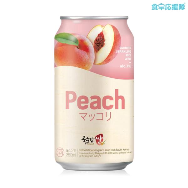 ■麹醇堂 麹醇堂米マッコリ(缶) モモ味■内容量：350ml×1缶■原材料：[米マッコリ]:米、果糖、麹、酵母/二酸化炭素、クエン酸、乳酸 [バナナ味]:米、果糖、麹、酵母、砂糖、バナナピューレ/二酸化炭素、クエン酸、バナナ香料、甘味料（ア...