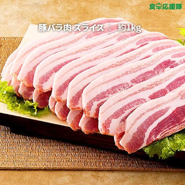 豚バラ肉 スライス サムギョプサル  1kg 冷凍便発送