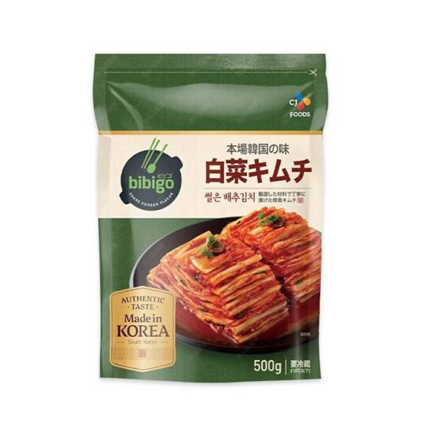 ■商品名：bibigo 白菜キムチ カットキムチ■内容量：500g■原材料：白菜、大根、漬け原材料［魚介エキス、大根汁、唐辛子粉、食塩、長ねぎ、にんにく、たまねぎ、しょうが、乳酸菌発酵液、乳酸菌発酵粉末］ ／ソルビトール、調味料（アミノ酸）...