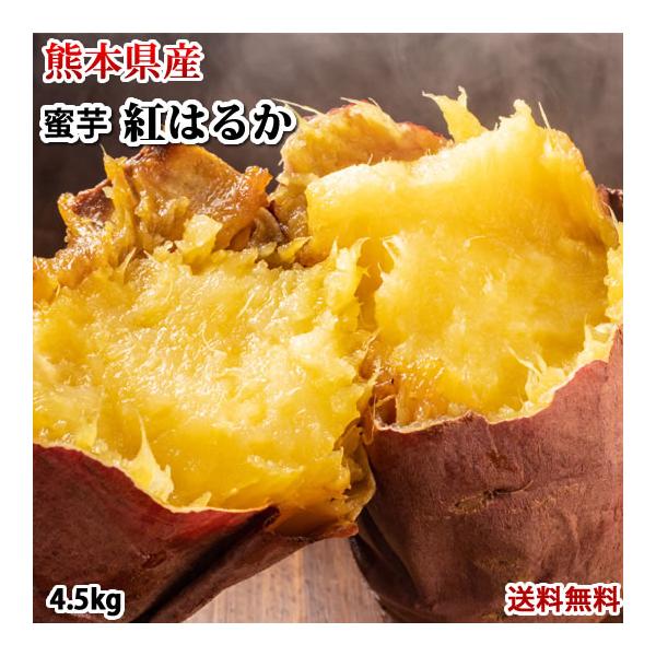 ■名称紅はるか（さつまいも）■産地熊本県産■内容量4.5kg（M〜2L） ■送料※佐川急便または日本郵便にて送料無料■お届け日の目安5〜10営業日以内にて順次出荷致します。（店舗休業日は発送されません）■賞味期限生鮮食品になりますので、お早...