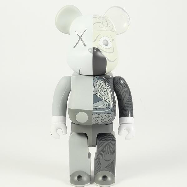 KAWS カウズ ×MEDICOM TOY BE＠RBRICK 400% COMPANION 人体模型ベアブリック 灰 Size 【フリー】  【中古品-ほぼ新品】 20717460