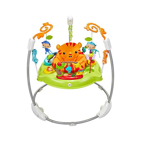 ・1)レインフォレスト 通常 DTD91・・Color:1)レインフォレスト・【大人気のジャンパルー】ジャンプするとゆかいなメロディが流れてライトアップ! 思いっきりジャンプすることで、赤ちゃんの運動能力の発達を促します。 シートは取り外し...