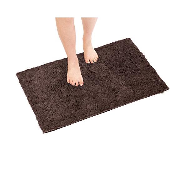 他サイト： オカ(OKA) 乾度良好 Dナチュレ バスマット 約50×80cm ブラウン( お風呂マット 大判 浴室 おしゃれ 洗面所 足ふきマット 抗菌の商品画像