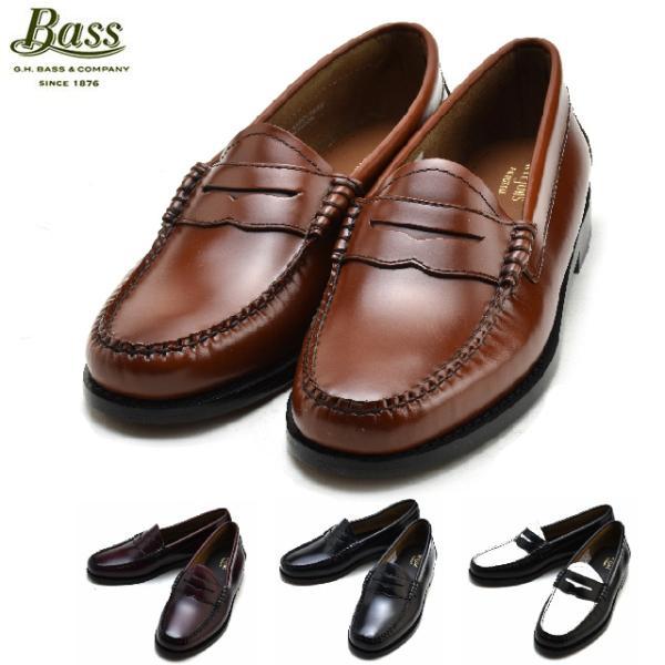 G.H. BASS ブラック ペニー ローファー UK4 G.H.BASS/ジーエイチバス/LARSON MOC PENNY/ラーソン ペニーローファー