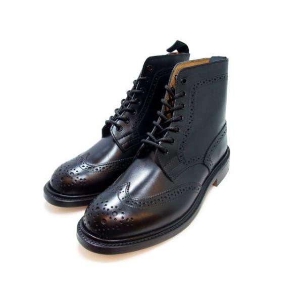 Tricker's（トリッカーズ） カントリーブーツ ブラックボックスカーフ