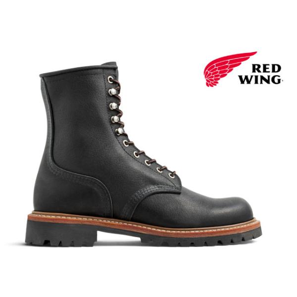 ⭐️美品⭐️　REDWING ロガーブーツ　茶芯　レースアップ　ブラック ⭐️美品⭐️ REDWING ロガーブーツ 茶芯 レースアップ ブラック