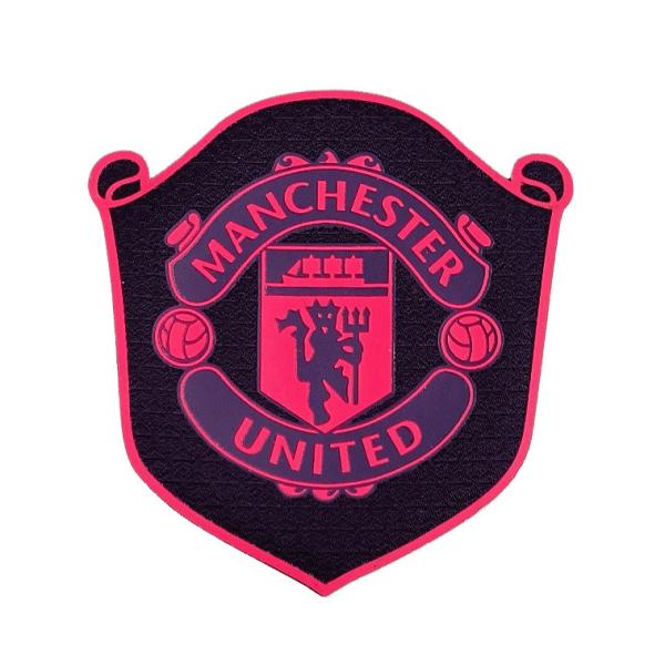 マンチェスターユナイテッド(盾・黒×赤) エンブレム シリコン ワッペン