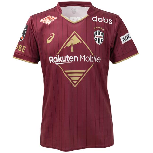 アシックス 26-27 ヴィッセル神戸 ホームレプリカユニフォーム 大人用 サッカー レプリカシャツ asics 2103A127-601
