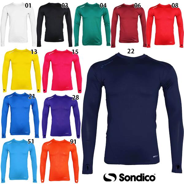 Sondico（ソンディコ） 丸首インナーシャツ長袖 大人用 サッカー