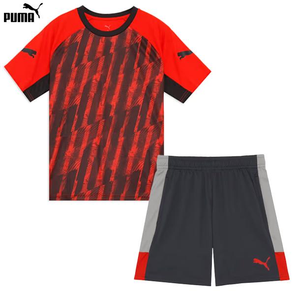 青森山田 サッカー プラクティス パンツ セット Mサイズ PUMA（プーマ） INDIVILIGA グラフィック SSシャツ＆ショーツ 大人用