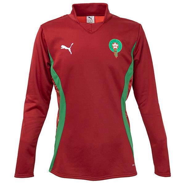 PUMA（プーマ） 2025 モロッコ代表 プレマッチ 長袖スウェットトップ