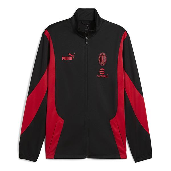 【希少 正規品】ACミラン PUMA ジャージ セットアップ XL 赤黒 公式 PUMA（プーマ） ジャージ メンズ サッカー ACミラン キング アンセム