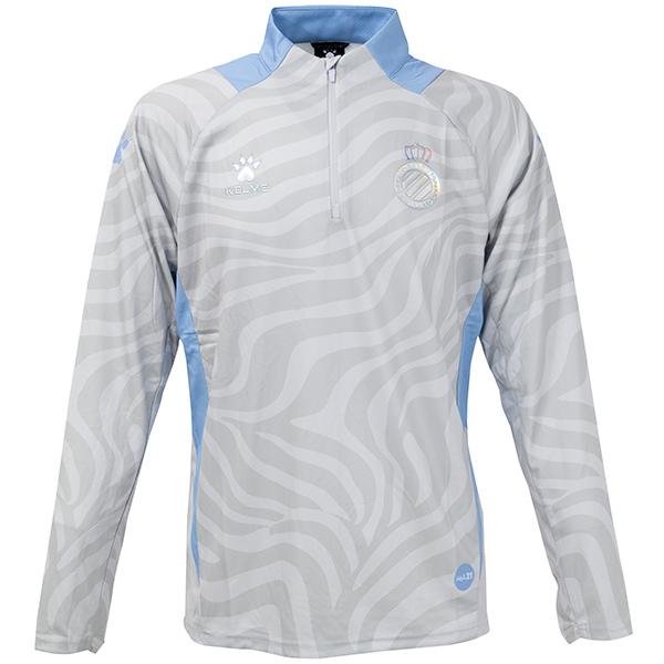 ケルメ 25-26 RCDエスパニョール ハーフジップトレーニングジャケット 大人用 サッカー トレーニングトップ KELME 8551TT1068-202