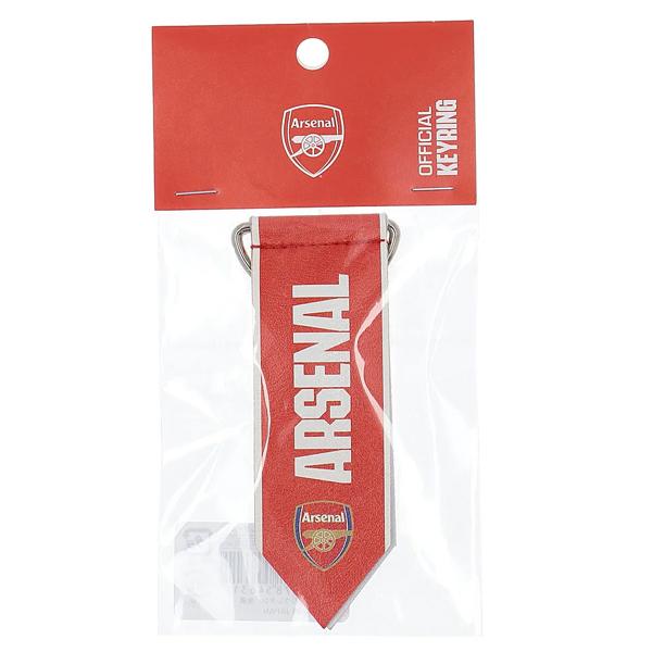 プレミアリーグ アーセナルFCのペナント風キーホルダー。【素材】ポリウレタン、金属【サイズ】ペナント部：9×3cm