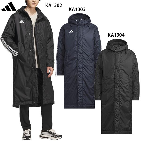 アディダス スリーストライプス ルーズフィット ロング ボアコート 大人用 ベンチコート adidas BW566