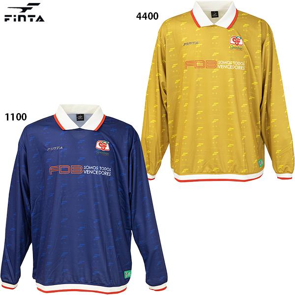 フィンタ GDZ モノグラムL/Sシャツ 大人用 サッカー フットサル プラクティスシャツ 長袖 FINTA FT4310