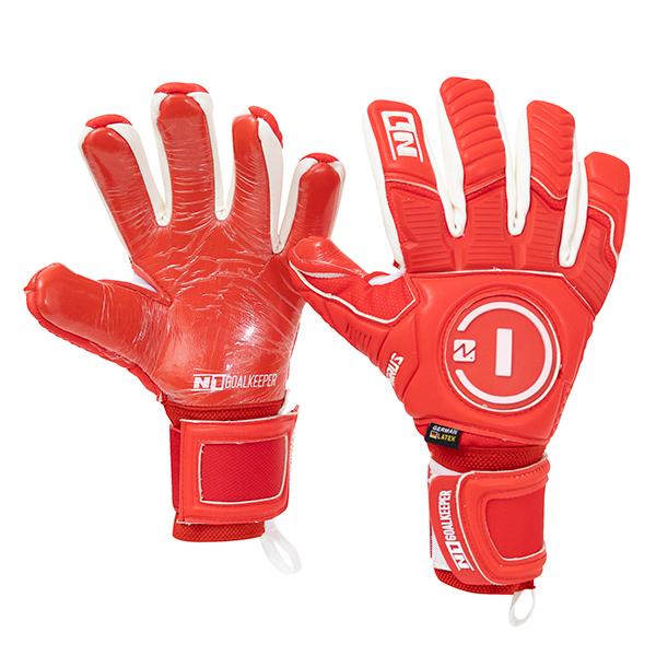 グローブケースプレゼント】 N1 HORUS 2.0 ALL RED 大人用 サッカー