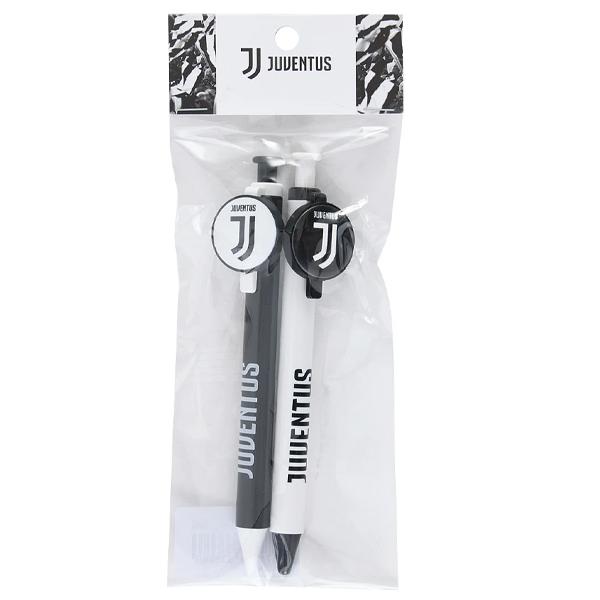 セリエA ユベントスのクラブロゴとエンブレムが入ったシャープペンとボールペンの2本セット。